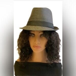 Black Ribbon Accent Fedora